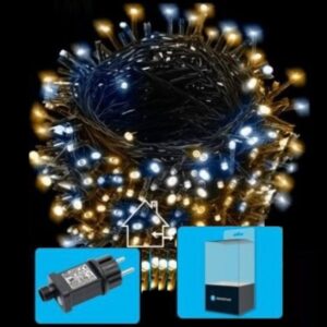 Φώτα εξωτερικού χώρου σε καλώδιο 1000LED 50m ζεστό λευκό-ψυχρό λευκό 9811 AIGOSTAR AIGOSTAR