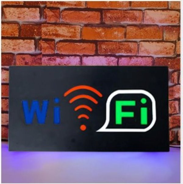 Φωτιζόμενη πινακίδα με led "WIFI" OEM
