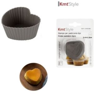 Μίνι φόρμες σιλικόνης Καρδιά 6 τμχ  Kmt style 2416080 OEM
