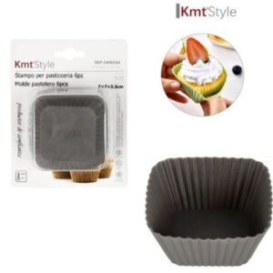 Τετράγωνες  φόρμες σιλικόνης  6 τμχ  Kmt style 2416084 OEM