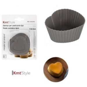 Φόρμες σιλικόνης Καρδιά 6 τμχ  Kmt style 2416085 OEM