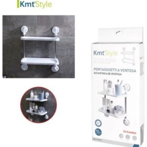 Διπλό ράφι τοίχου με βεντούζες Kmt style 5200795 OEM