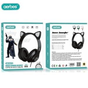 Ενσύρματα ακουστικά παιχνιδιού μαύρα AB-D472 AERBES Aerbes