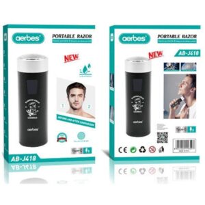 Επαναφορτιζόμενη ξυριστική μηχανή μαύρη AB-J418 AERBES Aerbes
