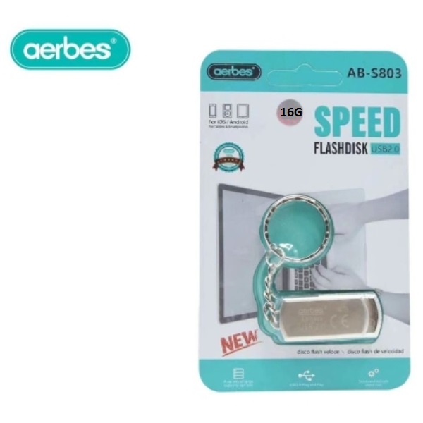 Μονάδα αποθήκευσης flash disk USB 2.0 16GB AB-S803 Aerbes Aerbes