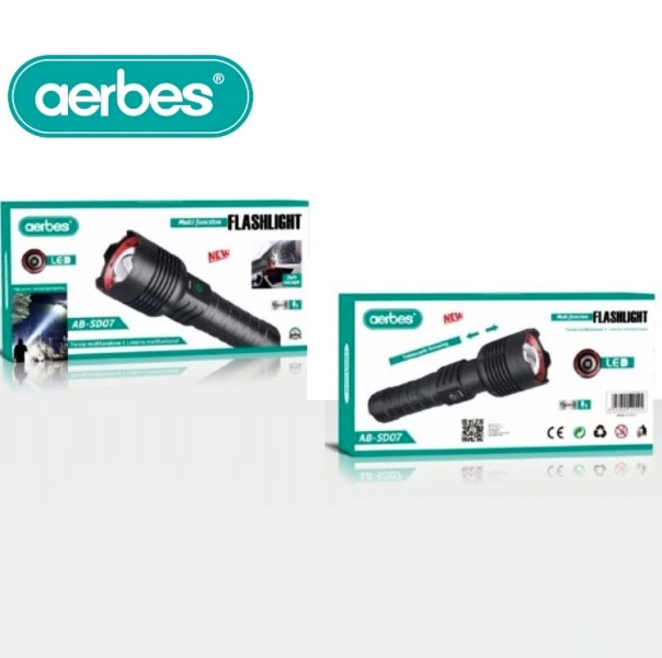 Επαναφορτιζόμενος τηλεσκοπικός φακός LED AB-SD07 AERBES Aerbes