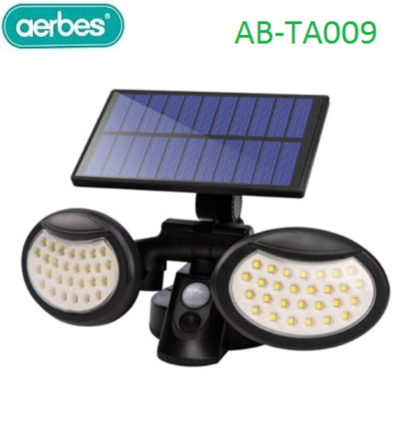 Επαναφορτιζόμενο ηλιακό φως τοίχου 56 LED με ανιχνευτή κίνησης 30W AB-TA009 aerbes Aerbes