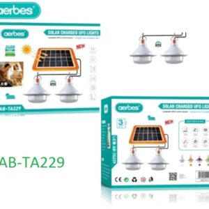 Ηλιακά φώτα UFO LED με ηλιακό πάνελ λευκά AB-TA229 AERBES Aerbes