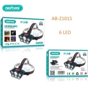 Επαναφορτιζόμενος προβολέας κεφαλής 6LED AB-Z1015 Aerbes Aerbes