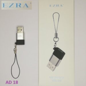 Μετατροπέας θύρας Type-C θηλυκό σε USB 2.0 αρσενικό μαύρο AD18 EZRA EZRA
