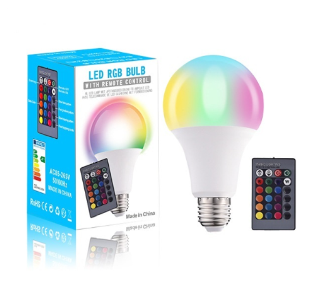 Λάμπα LED 10W με τηλεχειριστήριο και ροοστάτη OEM