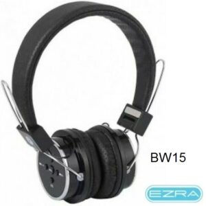 Επαναφορτιζόμενα ακουστικά κεφαλής Bluetooth μαύρα BW15  EZRA EZRA