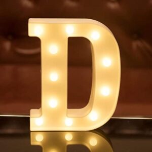 Γράμμα LED μπαταρίας  D 22cm OEM
