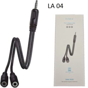 Αντάπτορας ήχου 2 Jack 3.5mm θηλυκά σε 1 Jack 3.5mm αρσενικό LA04 EZRA EZRA