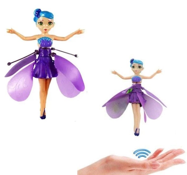 Ιπτάμενο ελικοπτεράκι νεράιδα μωβ- Flying fairy OEM