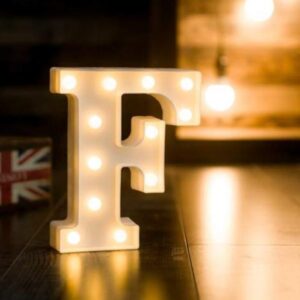 Γράμμα LED μπαταρίας  F 22cm OEM