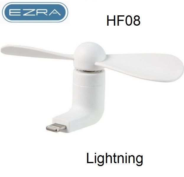 Μίνι ανεμιστηράκι κινητού για iphone με θύρα Lightning λευκό HF-08 EZRA EZRA