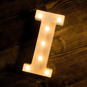 Γράμμα LED μπαταρίας  I 22cm OEM