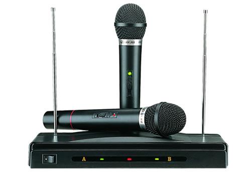 Συσκευή για karaoke με δύο ασύρματα μικρόφωνα OEM