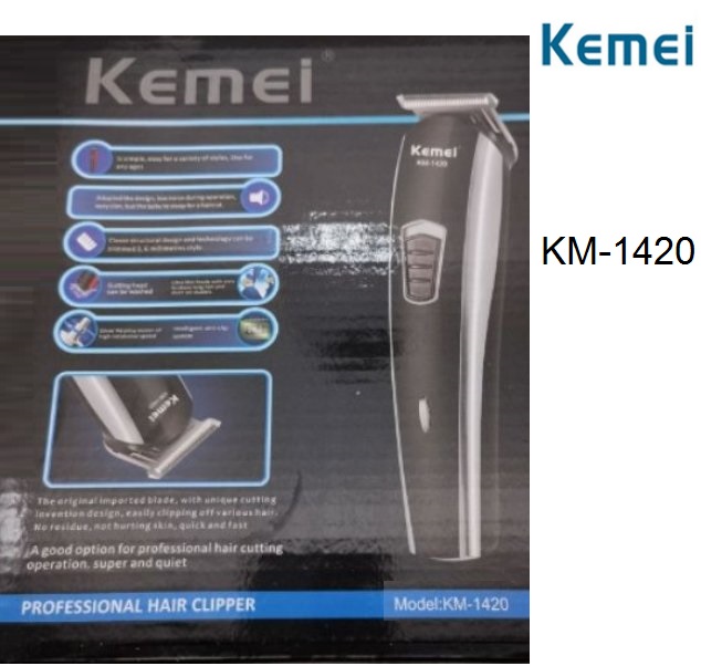 Επαναφορτιζόμενη κουρευτική μηχανή KM-1420 KEMEI KEMEI