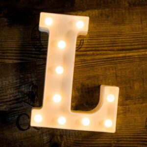 Γράμμα LED μπαταρίας  L 22cm OEM