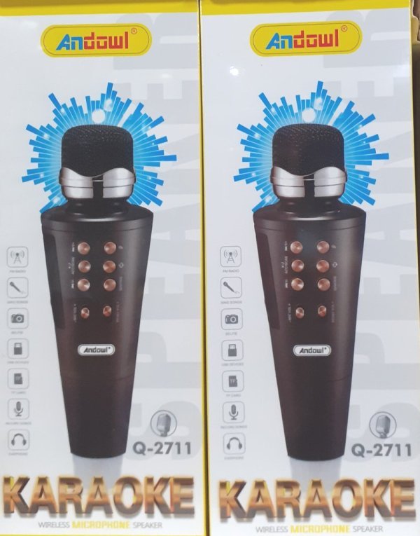 Ασύρματο μικρόφωνο ηχείο Karaoke Q-2711 ANDOWL Andowl
