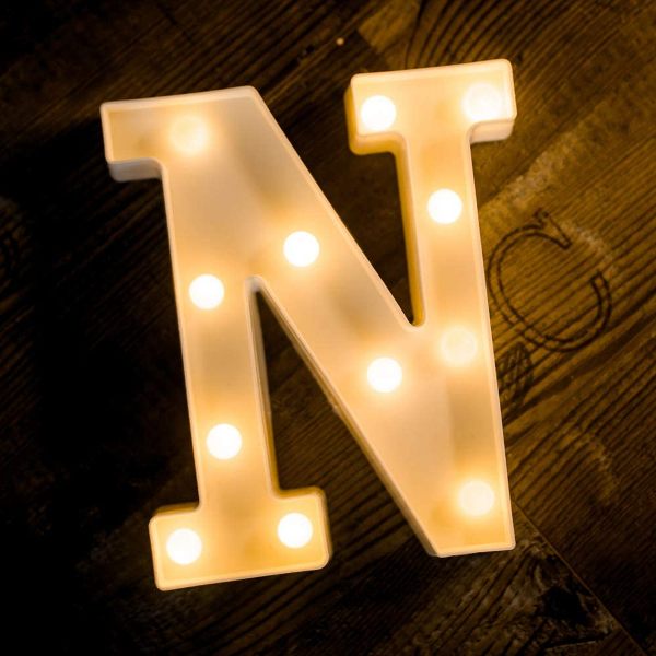 Γράμμα LED μπαταρίας  N 22cm OEM