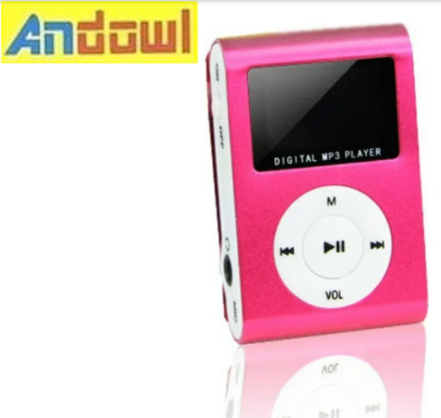 Μίνι φορητό mp3 Player με οθόνη Andowl Q-A208,  φούξια OEM