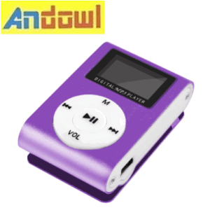 Μίνι φορητό mp3 Player με οθόνη Andowl Q-A208,  μωβ 0425 OEM