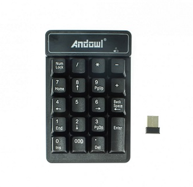 Ασύρματο αριθμητικό πληκτρολόγιο USB Q-811 ANDOWL Andowl