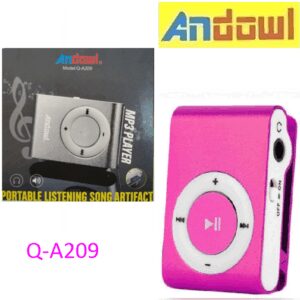 Επαναφορτιζόμενο MP3 player ροζ Q-A209 ANDOWL Andowl