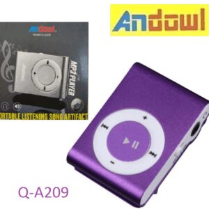 Επαναφορτιζόμενο MP3 player μωβ Q-A209 ANDOWL Andowl