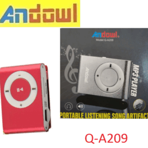 Επαναφορτιζόμενο MP3 player κόκκινο Q-A209 ANDOWL Andowl