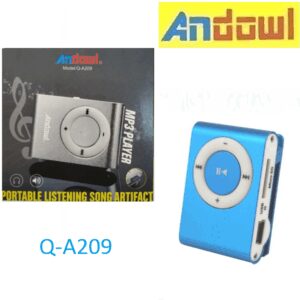 Επαναφορτιζόμενο MP3 player μπλε Q-A209 ANDOWL Andowl
