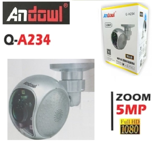 Ασύρματη κάμερα με ζουμ  IP FULL HD 5MP WIFI Q-A234 ANDOWL Andowl
