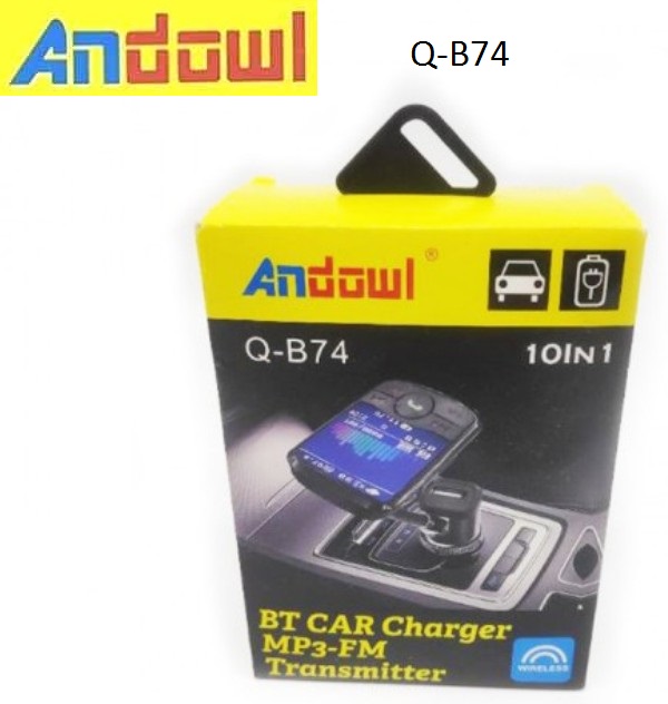 FM MP3 Bluetooth αναπτήρα αυτοκινήτου Q-B74 ANDOWL 0455 Andowl