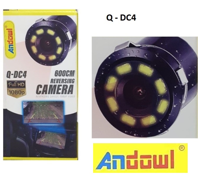 Κάμερα οπισθοπορείας αυτοκινήτου 600cm HD 1080P Q-DC4 ANDOWL Andowl