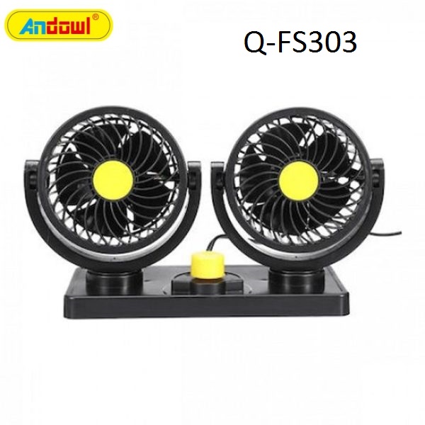 Διπλός ανεμιστήρας αυτοκινήτου 12V Q-FS303 ANDOWL Andowl