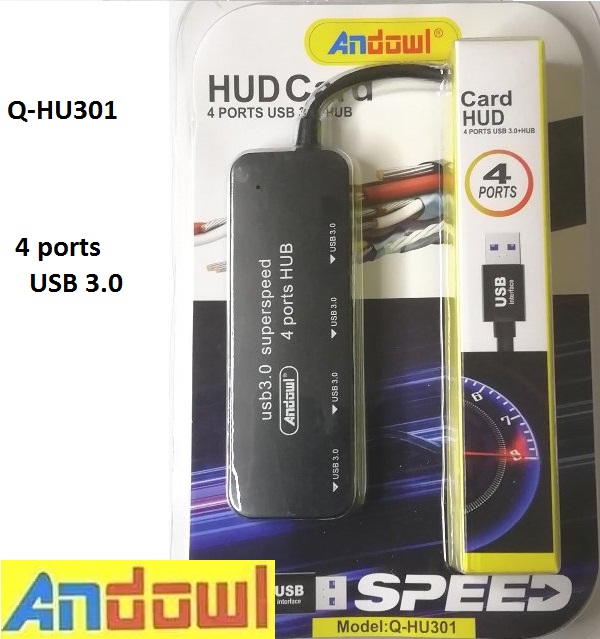 Πολλαπλό HUB 4 USB 3.0 Q-HU301 ANDOWL Andowl