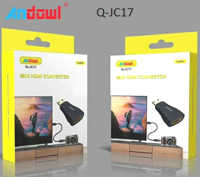 Μίνι μετατροπέας HDMI  Q-JC17  ANDOWL - 12 τεμάχια Andowl