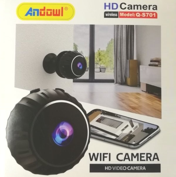 Επαναφορτιζόμενη ασύρματη κάμερα HD WiFi Q-S710 ANDOWL Andowl