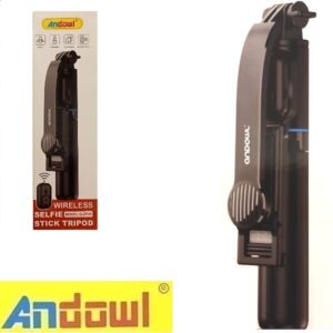 Σέλφι στικ με ενσωματωμένο Bluetooth και τηλεχειριστήριο μαύρο Q-ZP20 ANDOWL Andowl