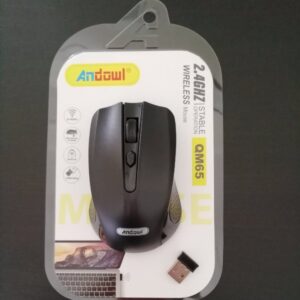 Ασύρματο οπτικό ποντίκι μαύρο 2.4GHZ QM65 ANDOWL Andowl
