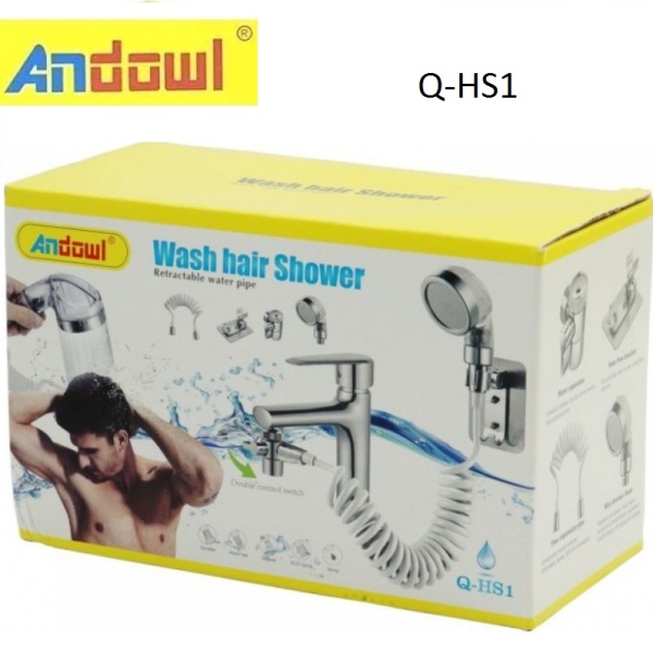 Σετ τηλεφώνου ντους με ελαστικό σπιράλ Q-HS1 ANDOWL 0442 Andowl