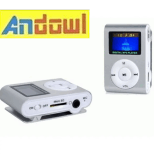 Μίνι φορητό mp3 Player με οθόνη Andowl Q-A208,  ασημί OEM