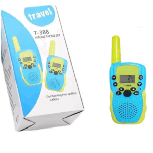 Παιδικό σετ walkie talkie μπλε-πράσινο 2τμχ T-388 OEM