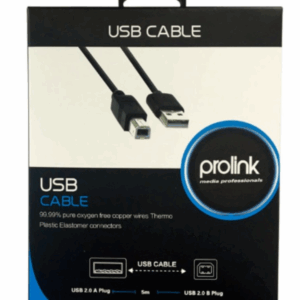 Καλώδιο USB 2.0A USB 2.0B  PB466-0500 prolink