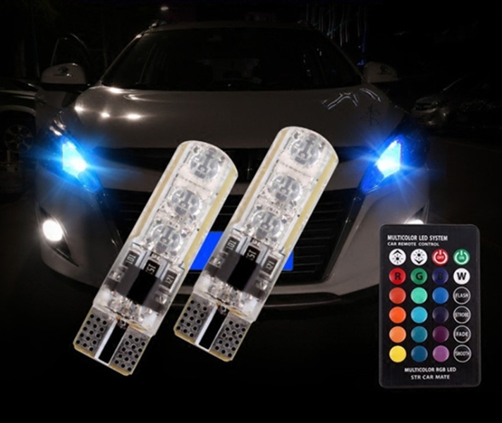 Ψείρες αυτοκινήτου LED 12V με τηλεχειριστήριο Τ10 OEM