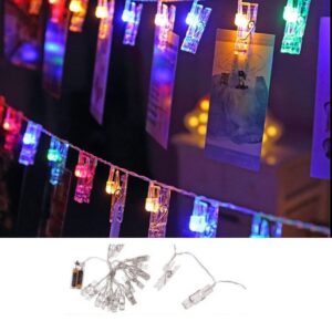 Μεγάλα φωτεινά 20 μανταλάκια LED για φωτογραφίες πολυχρωμα OEM
