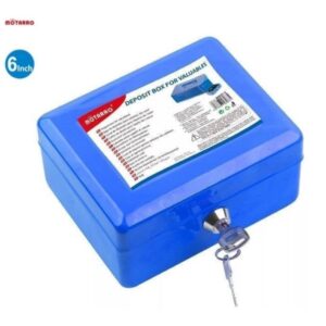 Μεταλλικό κουτί ταμείου 150x120x80mm, Μπλε OEM